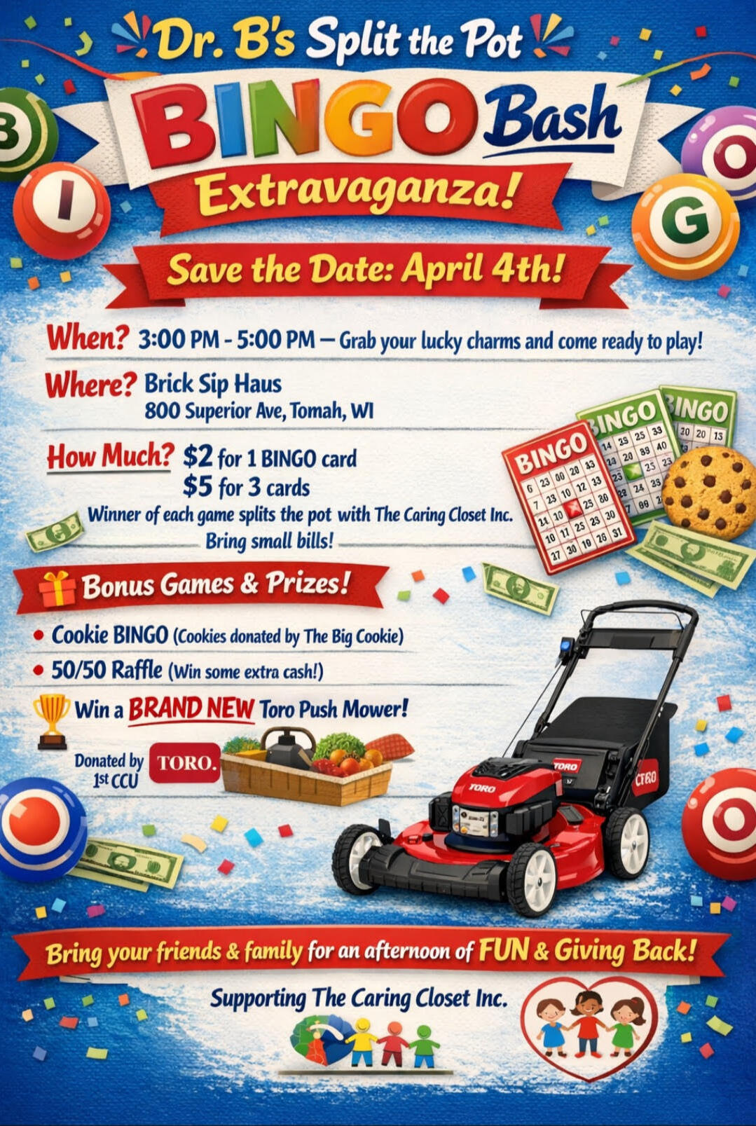 Volunteer Collage Caring Closet warehouse