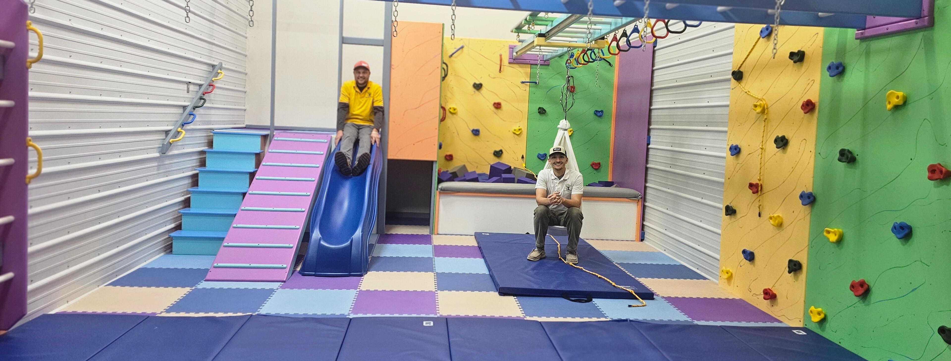 Quiet visitation room with couch and lighting